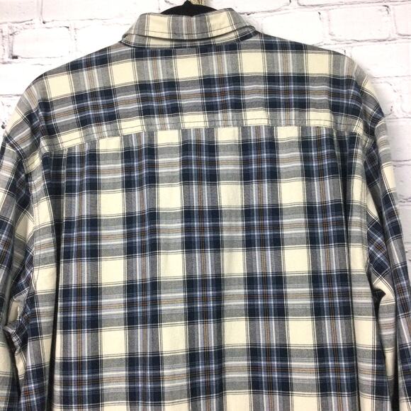 Carhart Relaxed Fit Streetwear Plaid Workwear Button Down Shirt Men's XL Tall - Picture 4 of 16